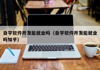 自学软件开发能就业吗（自学软件开发能就业吗知乎）